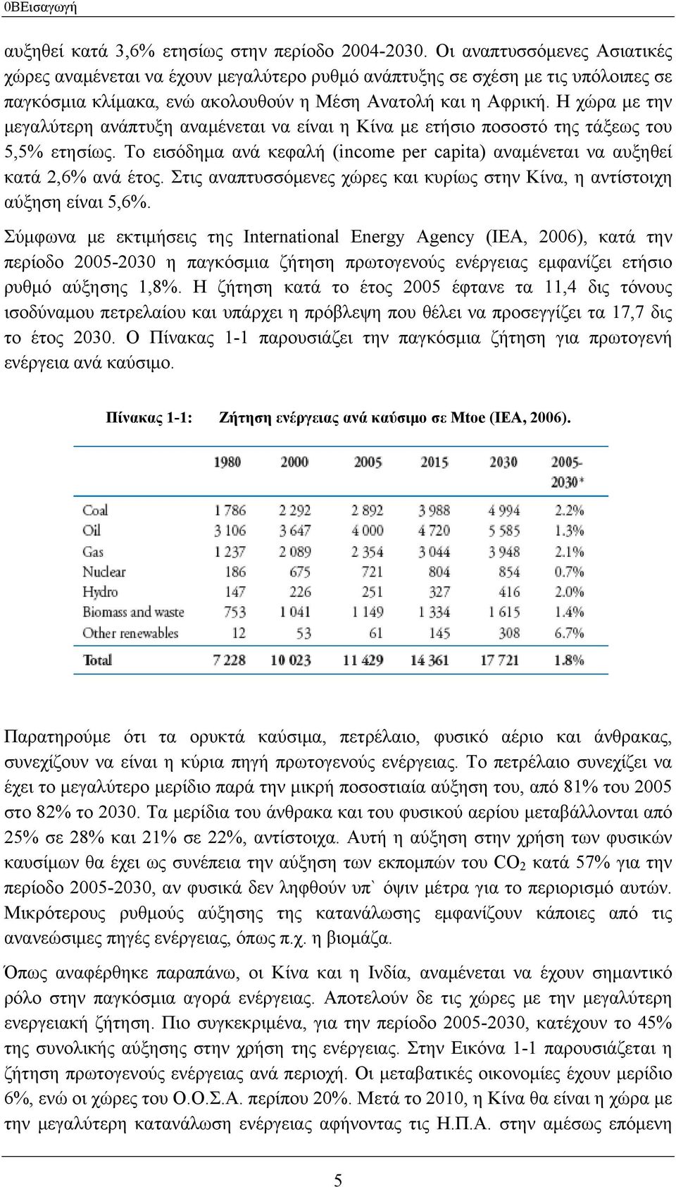 Η χώρα με την μεγαλύτερη ανάπτυξη αναμένεται να είναι η Κίνα με ετήσιο ποσοστό της τάξεως του 5,5% ετησίως. Το εισόδημα ανά κεφαλή (income per capita) αναμένεται να αυξηθεί κατά 2,6% ανά έτος.