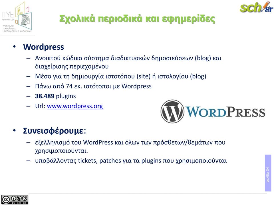 εκ. ιστότοποι με Wordpress 38.489 plugins Url: www.wordpress.