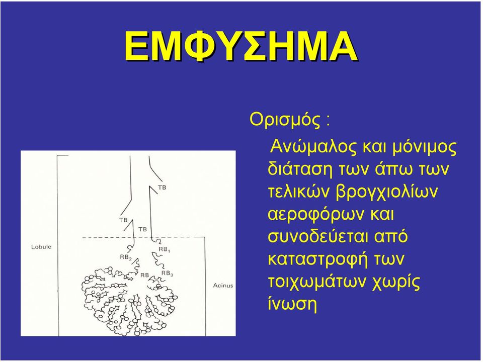 βρογχιολίων αεροφόρων και