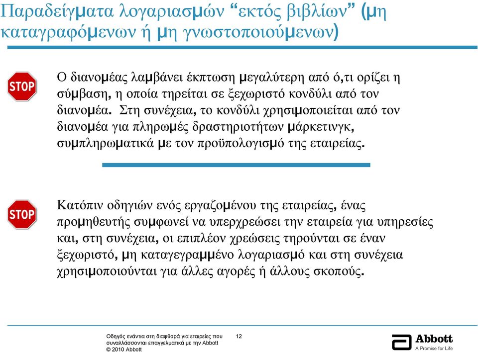 Στη συνέχεια, το κονδύλι χρησιμοποιείται από τον διανομέα για πληρωμές δραστηριοτήτων μάρκετινγκ, συμπληρωματικά με τον προϋπολογισμό της εταιρείας.