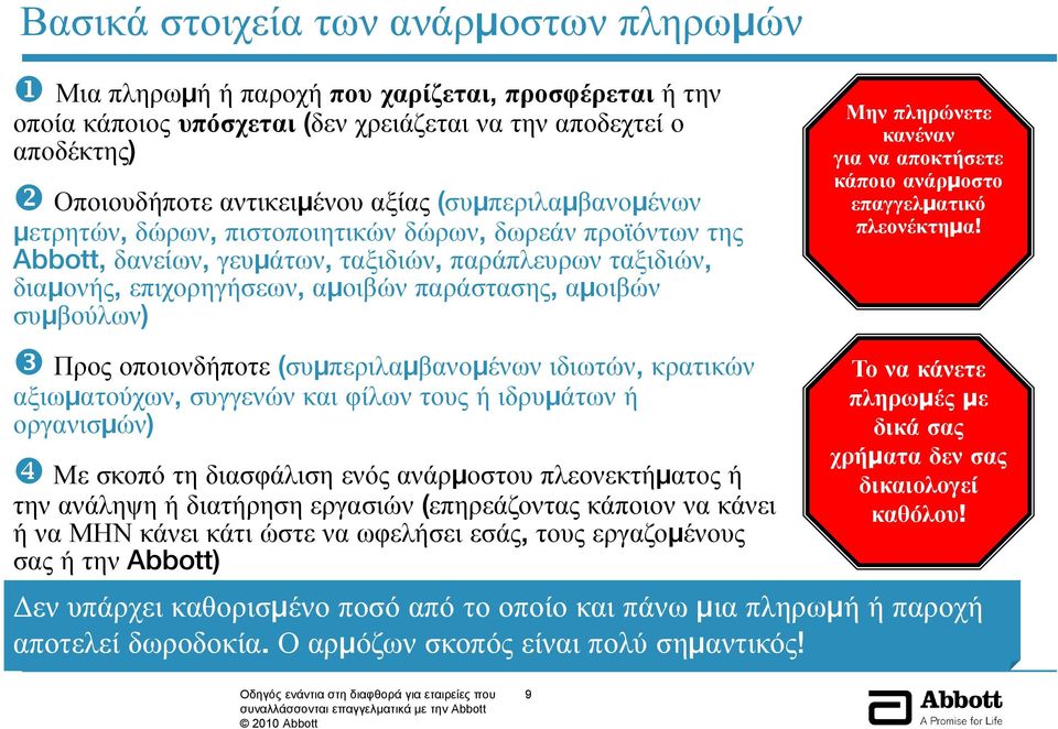 συμβούλων) Μην πληρώνετε κανέναν για να αποκτήσετε κάποιο ανάρμοστο επαγγελματικό πλεονέκτημα!