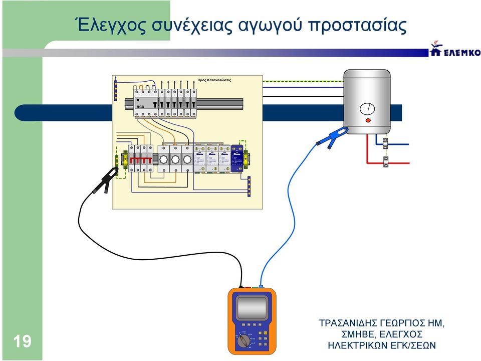 68 50 200 T1 + T2 CE SPD U C = 255Vac U p = <4kV I imp = 100kA (10/350μs) Imax = 200kA (8/20μs) T a = <100ns 68 51 200 T1 + T2 CE Έλεγχος συνέχειας αγωγού