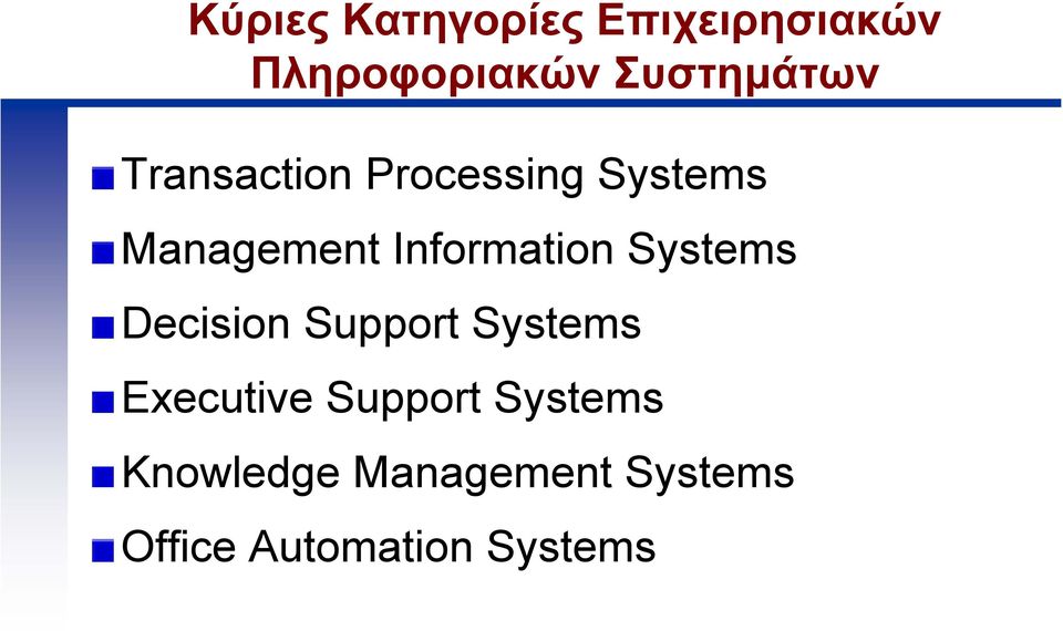 Information Systems Decision Support Systems Executive