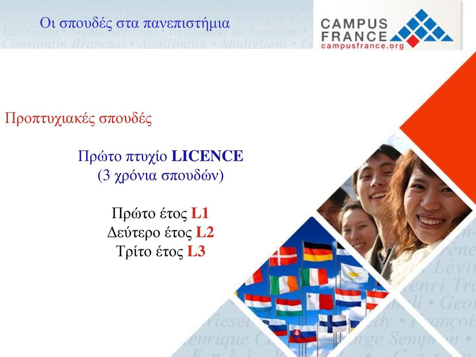 πτυχίο LICENCE (3 χρόνια