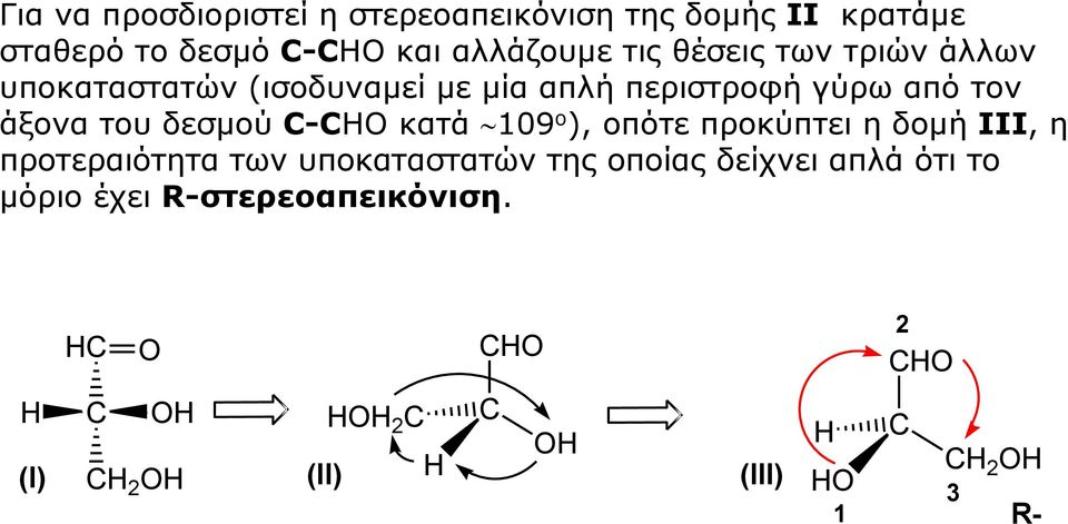 γύρω από τον άξονα του δεσμού - κατά 09 ο ), οπότε προκύπτει η δομή ΙΙΙ, η προτεραιότητα
