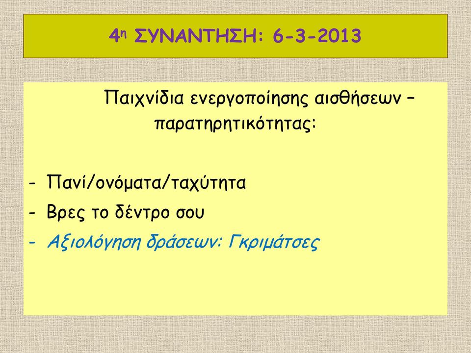 παρατηρητικότητας: -