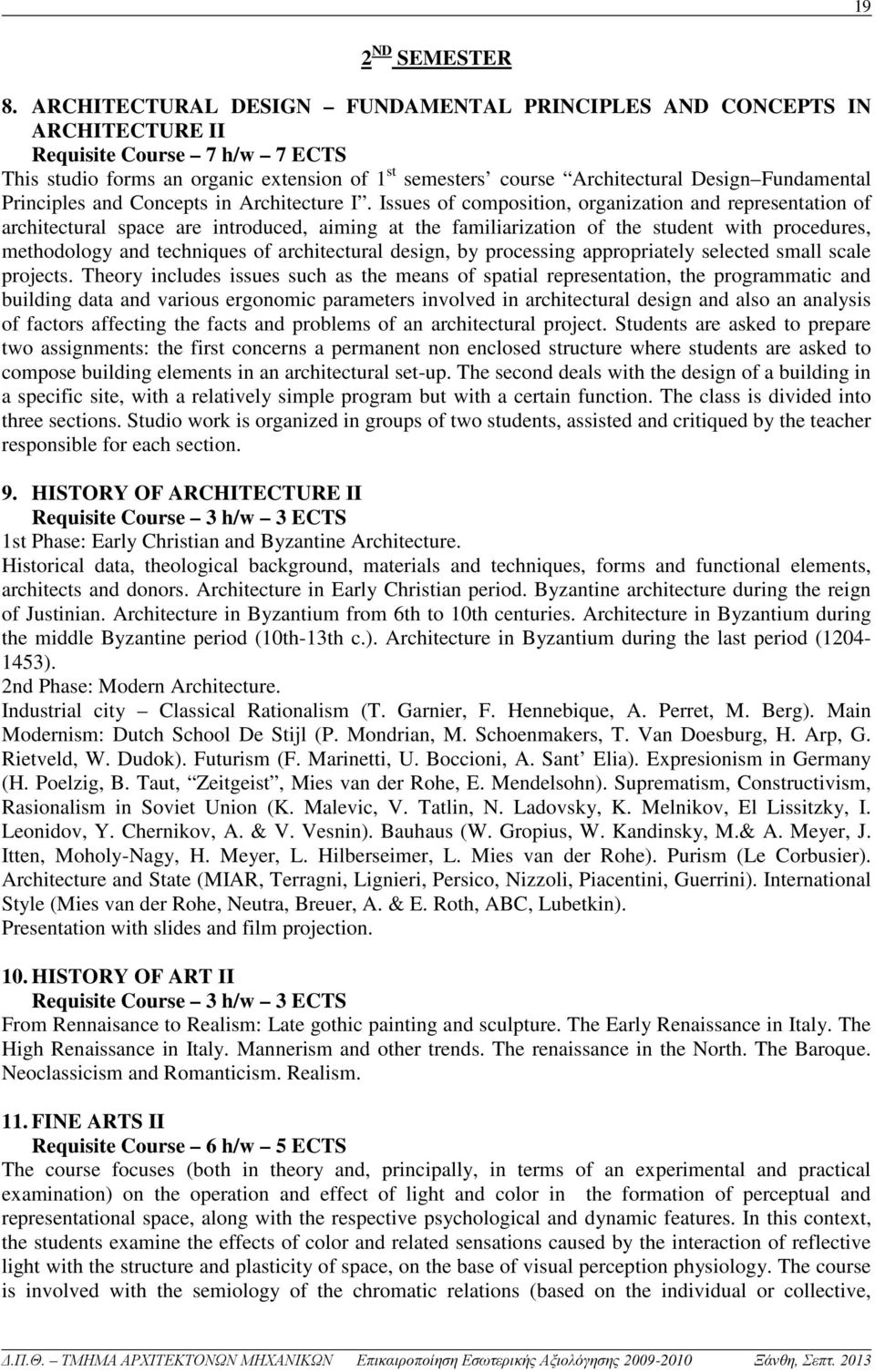 Fundamental Principles and Concepts in Architecture I.