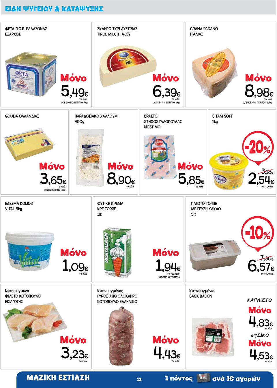 ΠΕΡΙΠΟΥ 4,5kg GOUDA ΟΛΛΑΝΔΙΑΣ ΠΑΡΑΔΟΣΙΑΚΟ ΧΑΛΛΟΥΜΙ 850g ΒΡΑΣΤΟ ΣΤΗΘΟΣ ΓΑΛΟΠΟΥΛΑΣ NOSTIMO ΒΙΤΑΜ SOFT 1kg 3,65 BLOCK ΠΕΡΙΠΟΥ 15kg 8,90 5,85 3,18 2,54 ΕΔΕΣΜΑ