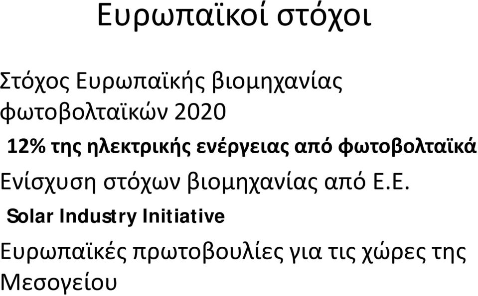 φωτοβολταϊκά Εν