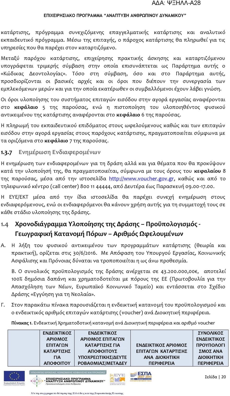 Μεταξύ παρόχου κατϊρτιςησ, επιχεύρηςησ πρακτικόσ ϊςκηςησ και καταρτιζόμενου υπογρϊφεται τριμερόσ ςύμβαςη ςτην οπούα επιςυνϊπτεται ωσ Παρϊρτημα αυτόσ ο «Κώδικασ Δεοντολογύασ».