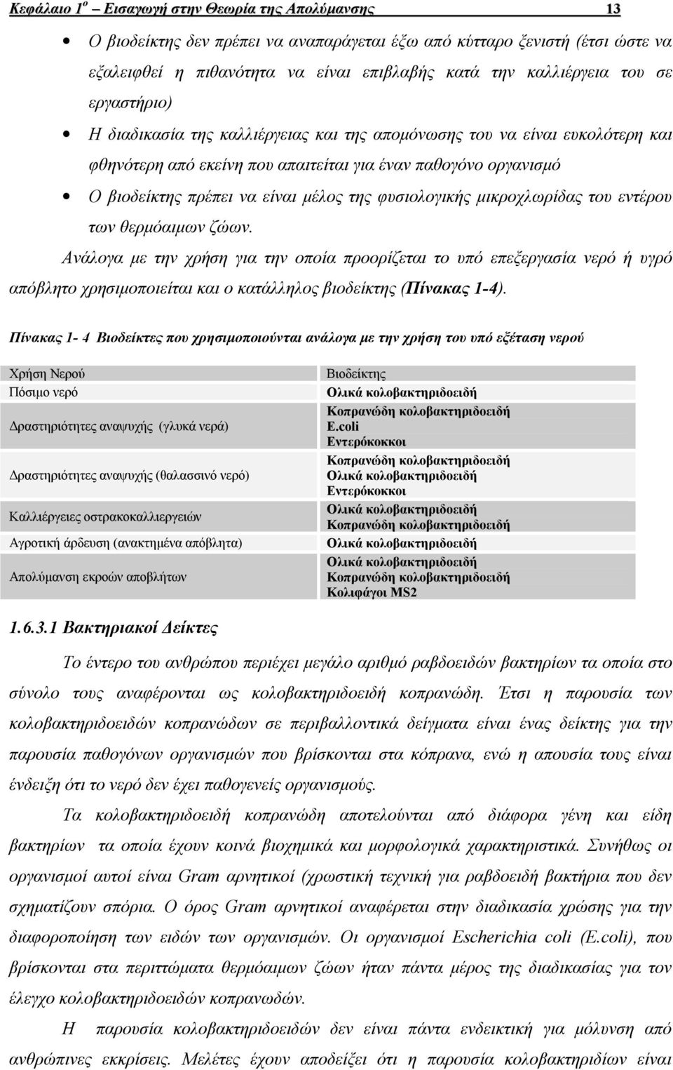 φυσιολογικής µικροχλωρίδας του εντέρου των θερµόαιµων ζώων.