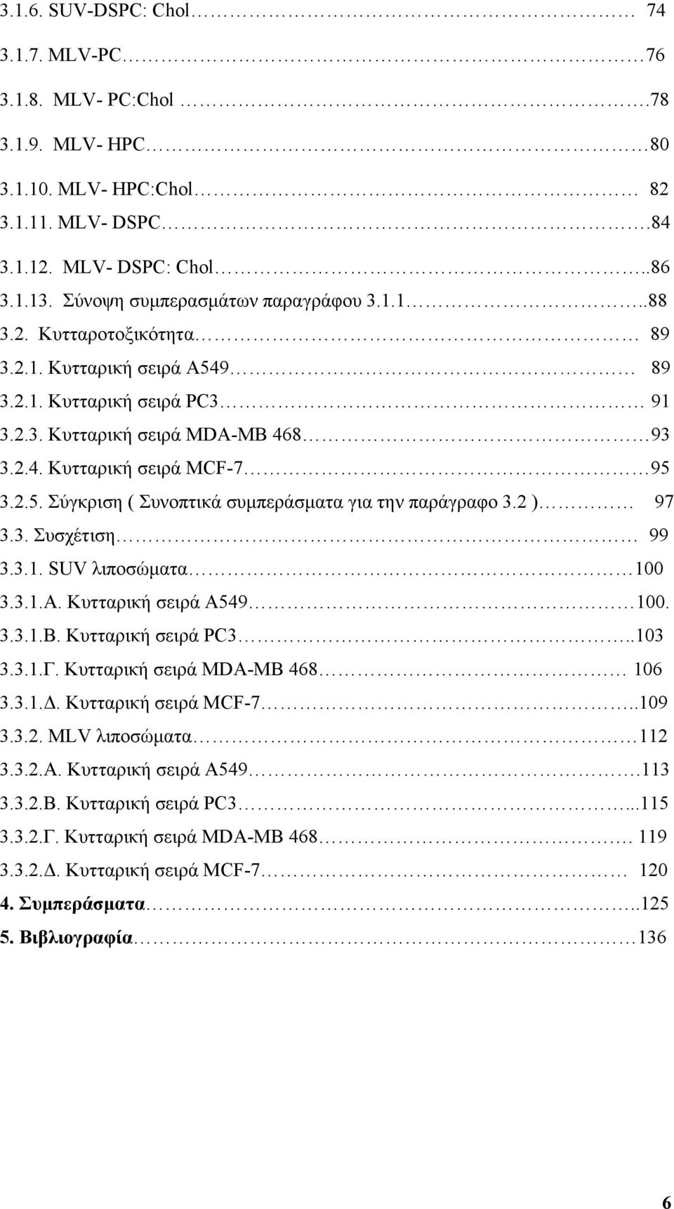 2 ) 97 3.3. Συσχέτιση 99 3.3.1. SUV λιποσώματα 1 3.3.1.Α. Κυτταρική σειρά Α549 1. 3.3.1.Β. Κυτταρική σειρά PC3..13 3.3.1.Γ. Κυτταρική σειρά MDA-MB 468 16 3.3.1.Δ. Κυτταρική σειρά MCF-7..19 3.3.2. MLV λιποσώματα 112 3.