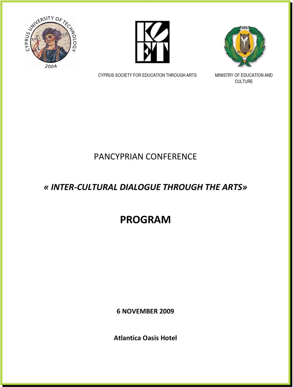 CONFERENCE «INTER CULTURAL DIALOGUE THROUGH