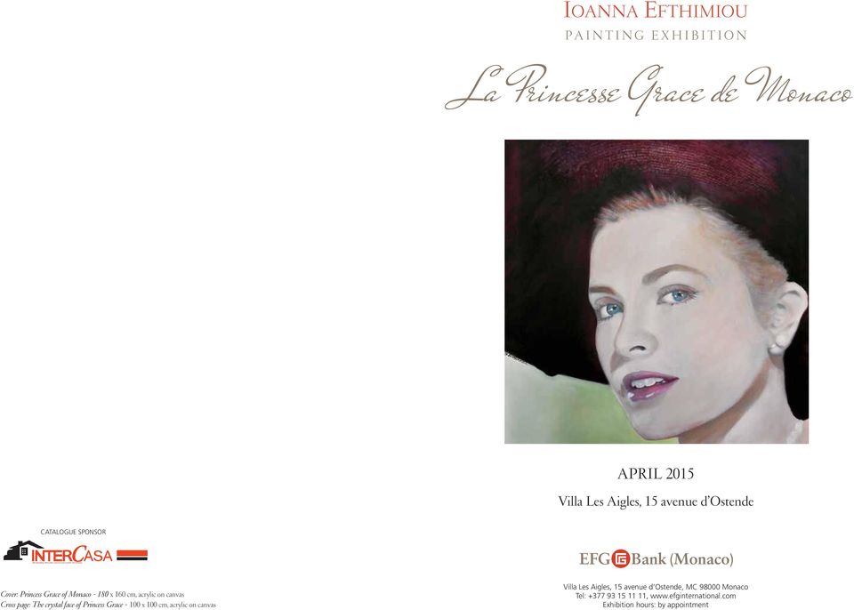 on canvas Cross page: The crystal face of Princess Grace - Villa Les Aigles, 15 avenue d