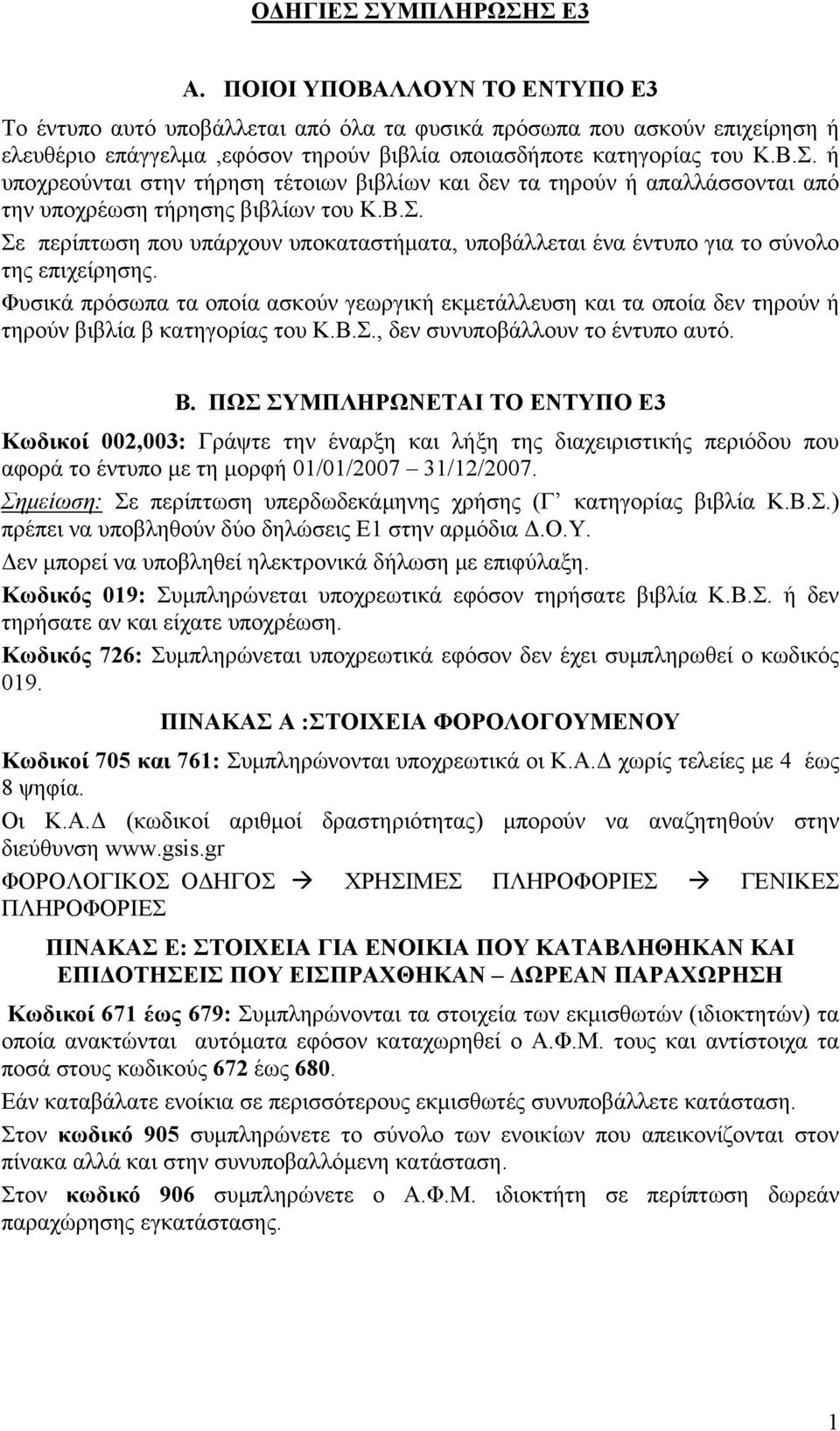 ή υποχρεούνται στην τήρηση τέτοιων βιβλίων και δεν τα τηρούν ή απαλλάσσονται από την υποχρέωση τήρησης βιβλίων του Κ.Β.Σ.