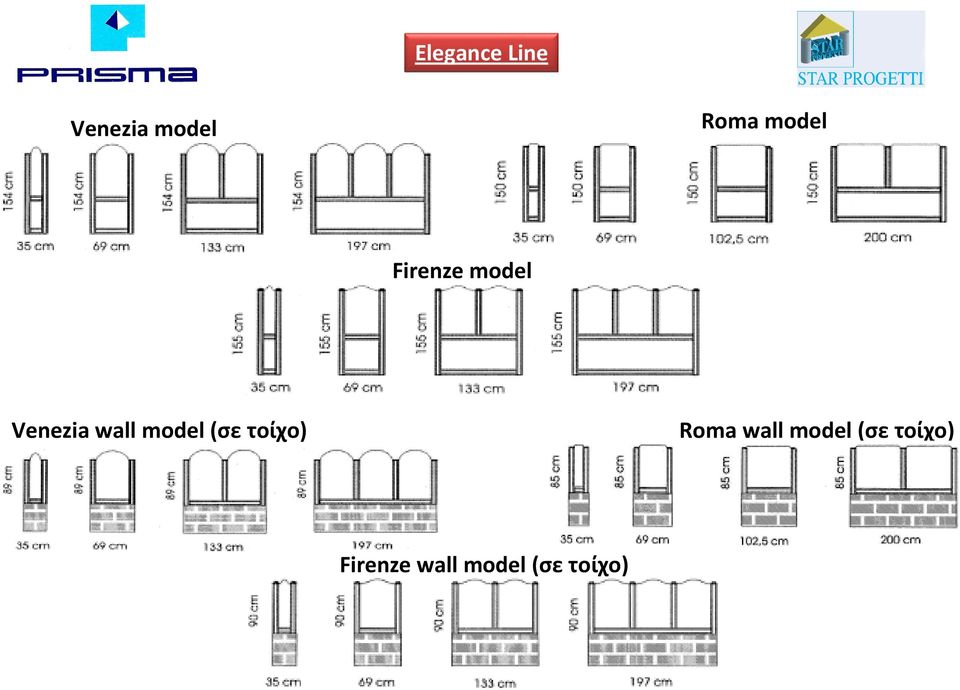 model (σε τοίχο) Roma wall model