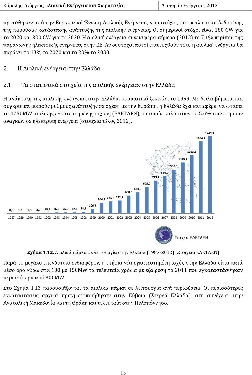 Αν οι στόχοι αυτοί επιτευχθούν τότε η αιολική ενέργεια θα παράγει το 13