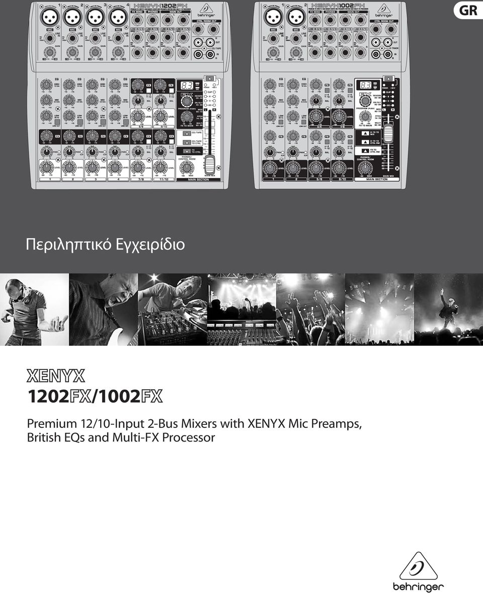 Mixers with XENYX Mic Preamps,