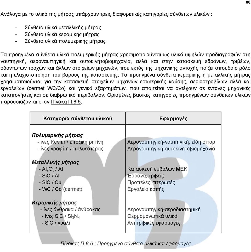 τροχών και άλλων στοιχείων μηχανών, που εκτός της μηχανικής αντοχής παίζει σπουδαίο ρόλο και η ελαχιστοποίηση του βάρους της κατασκευής.