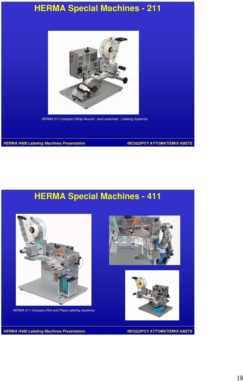 Labeling Systems) HERMA Special Machines -