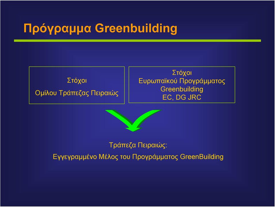 Προγράμματος Greenbuilding EC, DG JRC