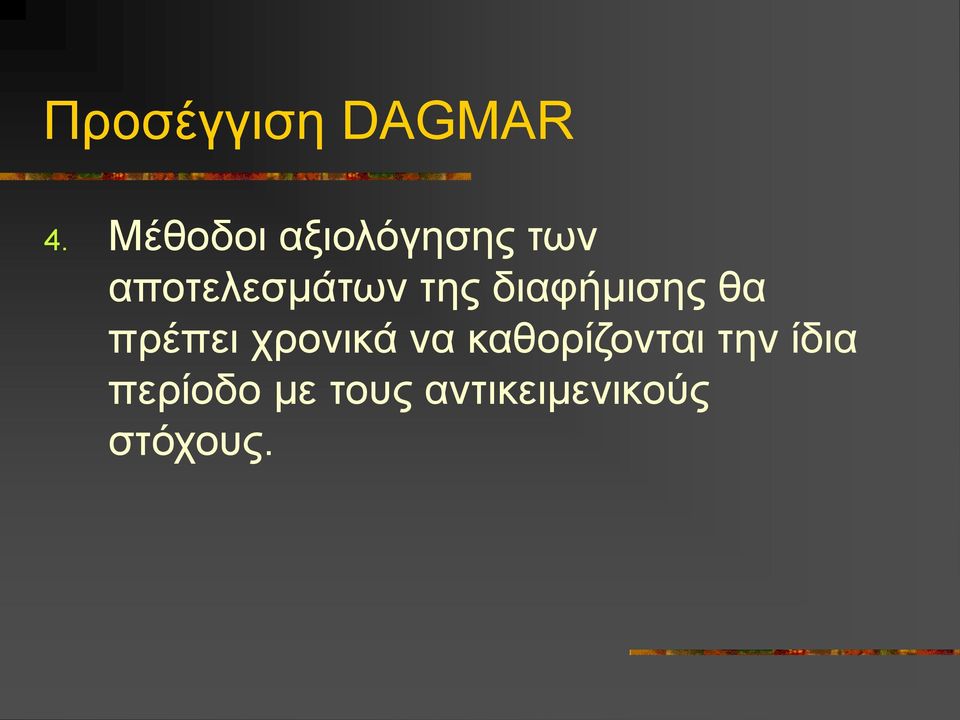 της διαφήμισης θα πρέπει χρονικά να