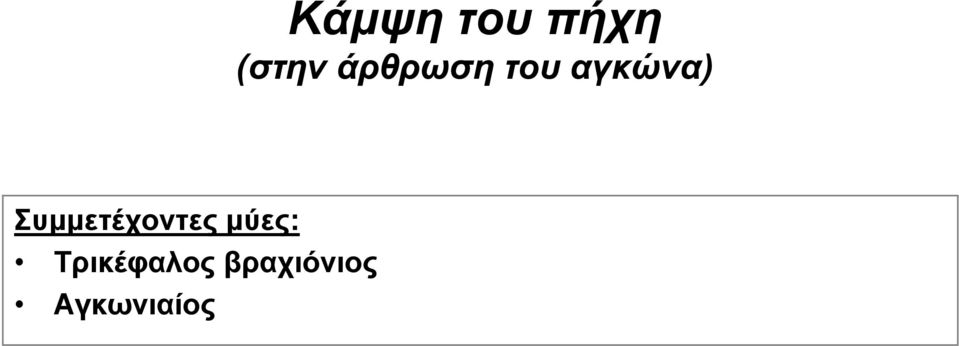 αγκώνα) Τρικέφαλος