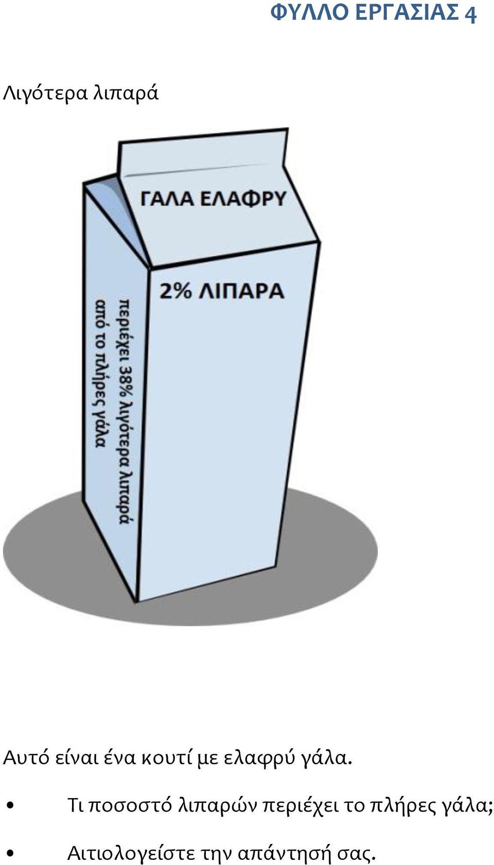 Τι ποσοστό λιπαρών περιέχει το