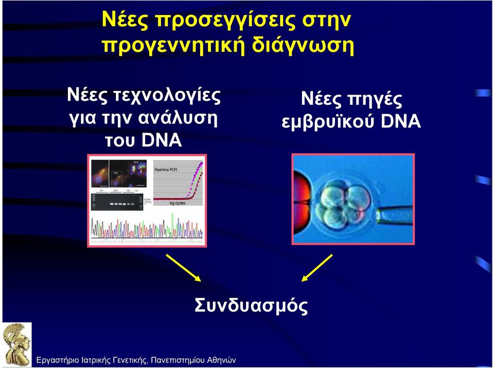 του DNA Νέες πηγές εμβρυϊκού DNA Συνδυασμός