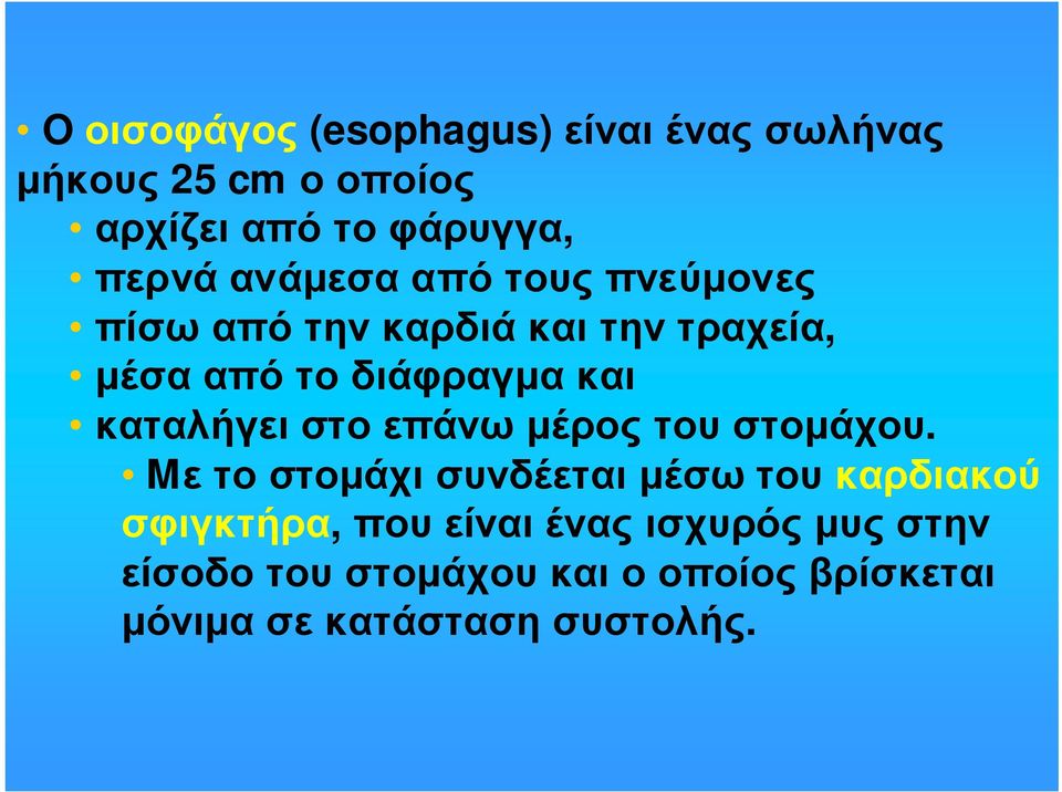 καταλήγειστοεπάνωµέροςτουστοµάχου.