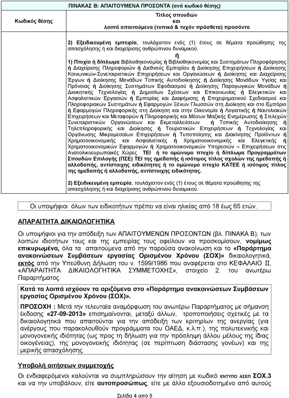 Διοίκησης Διαχείρισης Έργων Διοίκησης Μονάδων Τοπικς Αυτοδιοίκησης Διοίκησης Μονάδων Υγείας Πρόνοιας Διοίκησης Συστημάτων Εφοδιασμού Διοίκησης Παραγωγικών Μονάδων Διοικητικς Τεχνολογίας Δημοσίων