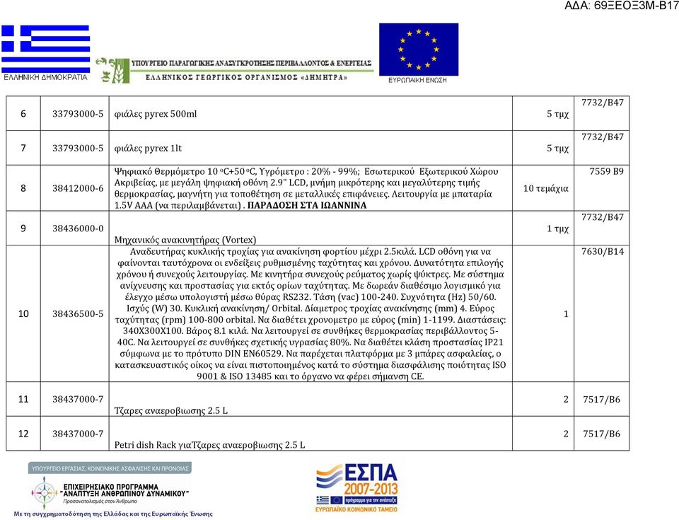 5V ΑΑΑ (να περιλαμβάνεται). ΠΑΡΑΔΟΣΗ ΣΤΑ ΙΩΑΝΝΙΝΑ Μηχανικός ανακινητήρας (Vortex) Αναδευτήρας κυκλικής τροχίας για ανακίνηση φορτίου μέχρι 2.5κιλά.