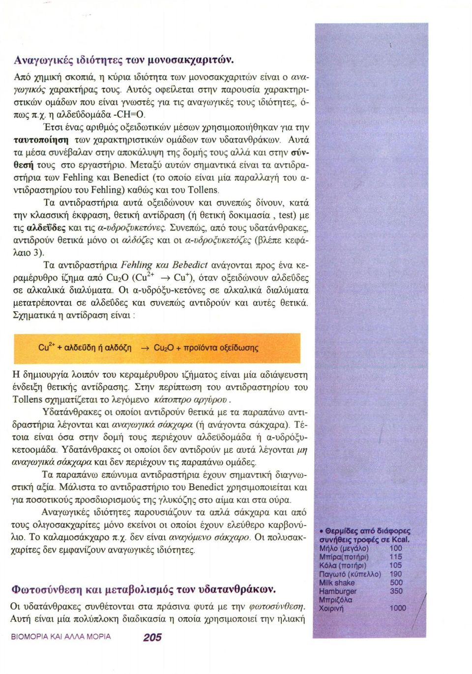Έτσι ένας αριθμός οξειδωτικών μέσων χρησιμοποιήθηκαν για την ταυτοποίηση των χαρακτηριστικών ομάδων των υδατανθράκων.