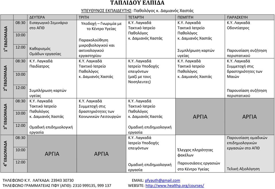 ΕΛΠΙΔΑ ΥΠΕΥΘΥΝΟΣ ΕΚΠΑΙΔΕΥΤΗΣ: