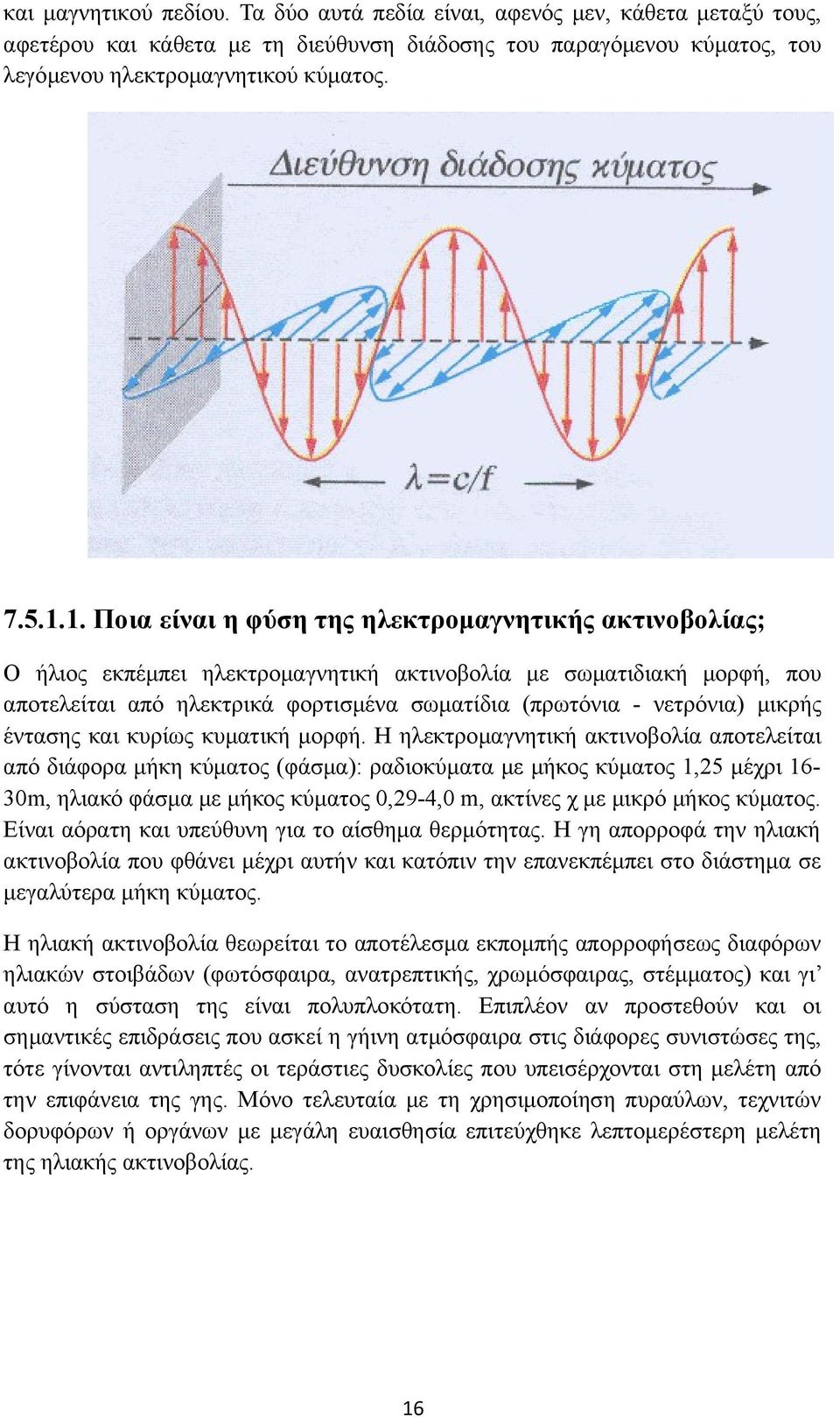 μικρής έντασης και κυρίως κυματική μορφή.