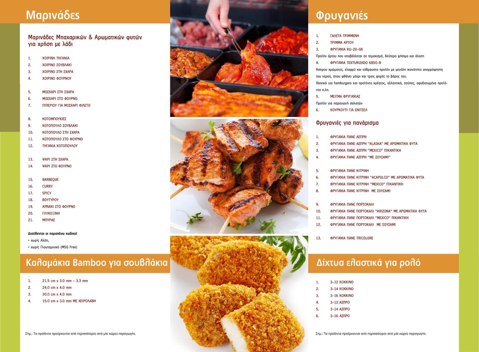 ΨΑΡΙ ΣΤΟ ΦΟΥΡΝΟ 15. BARBEQUE 16. CURRY 17. SPICY 18. ΒΟΥΤΥΡΟΥ 19. ΑΡΝΑΚΙ ΣΤΟ ΦΟΥΡΝΟ 20. ΓΛΥΚΟΞΙΝΗ 21.