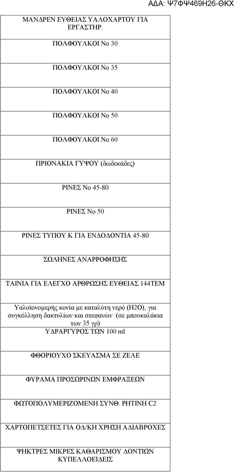 ΤΥΠΟΥ Κ ΓΙΑ ΕΝΔΟΔΟΝΤΙΑ 45-80 ΣΩΛΗΝΕΣ ΑΝΑΡΡΟΦΗΣΗΣ ΤΑΙΝΙΑ ΓΙΑ ΕΛΕΓΧΟ ΑΡΘΡΩΣΗΣ ΕΥΘΕΙΑΣ 144ΤΕΜ Υαλοϊονομερής κονία με καταλύτη νερό (H2O), για