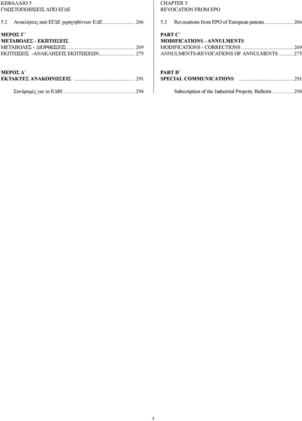 ..266 PART C MODIFICATIONS - ANNULMENTS MODIFICATIONS - CORRECTIONS...269 ANNULMENTS-REVOCATIONS OF ANNULMENTS.