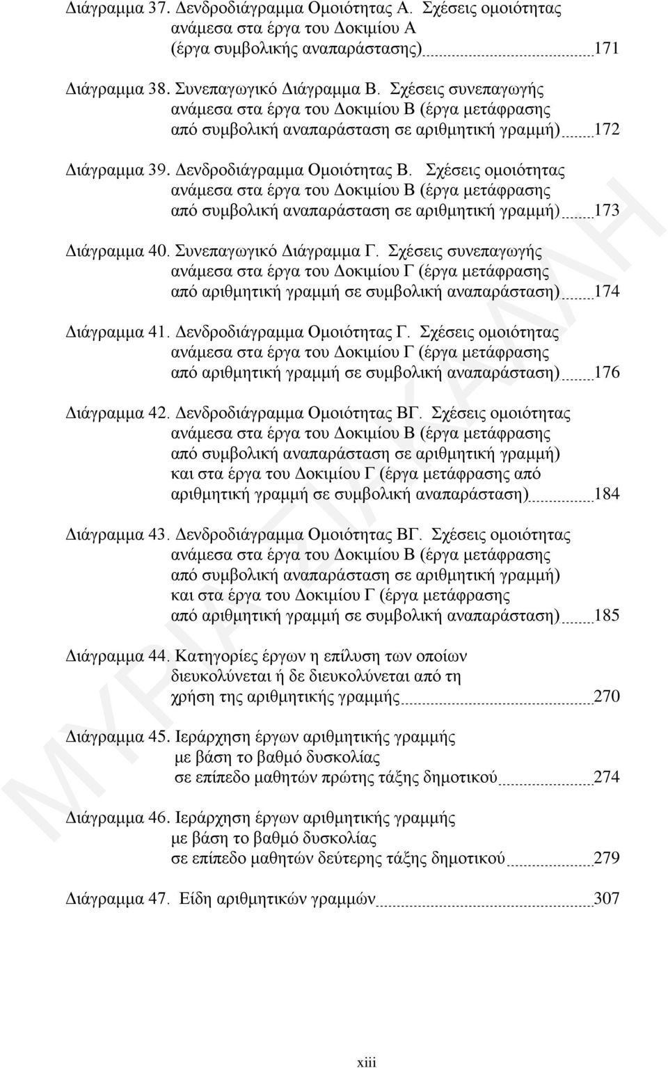 Σχέσεις ομοιότητας ανάμεσα στα έργα του Δοκιμίου Β (έργα μετάφρασης από συμβολική αναπαράσταση σε αριθμητική γραμμή) 173 Διάγραμμα 40. Συνεπαγωγικό Διάγραμμα Γ.