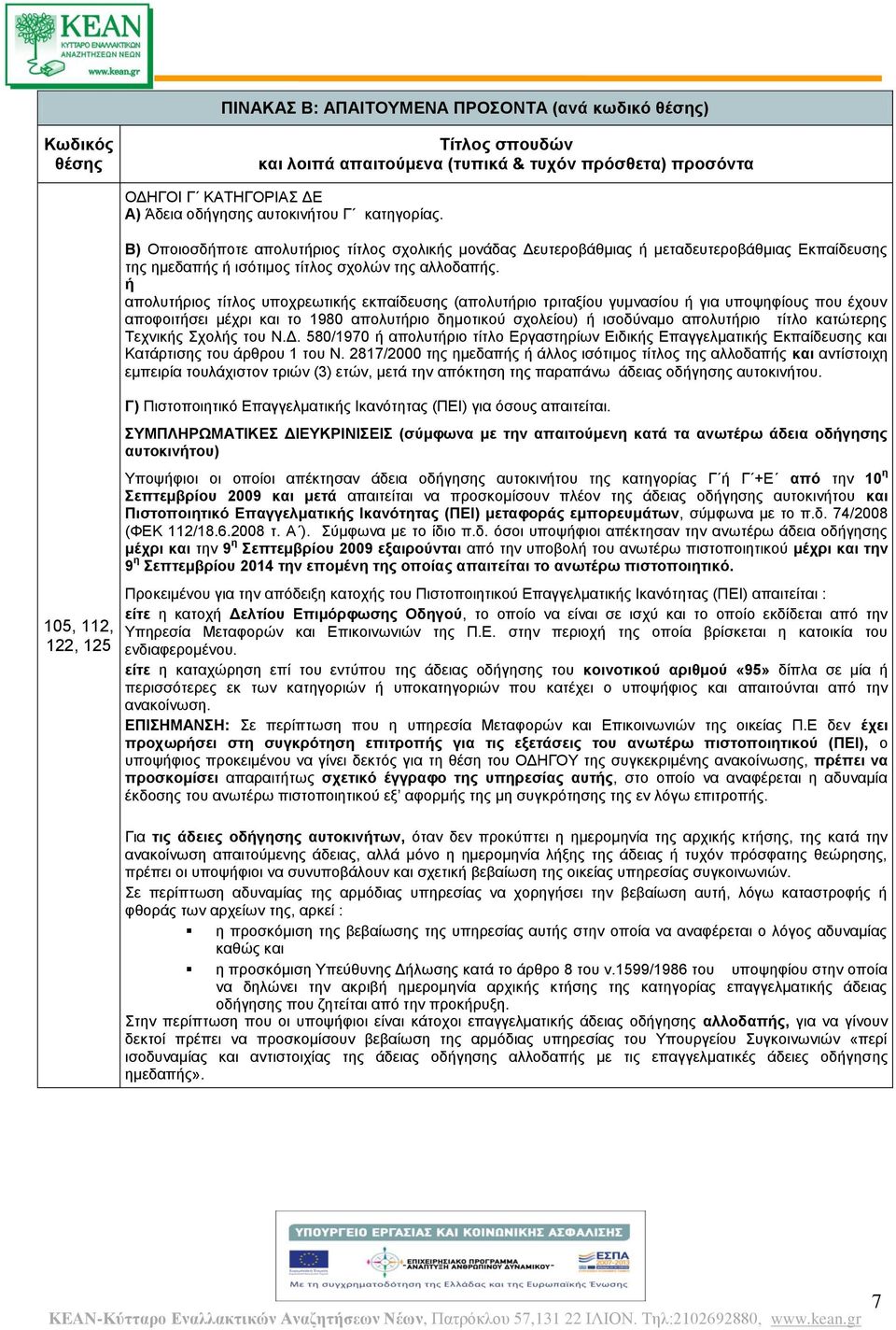 απολυτριος τίτλος υποχρεωτικς εκπαίδευσης (απολυτριο τριταξίου γυμνασίου για υποψηφίους που έχουν αποφοιτσει μέχρι και το 1980 απολυτριο δημοτικού σχολείου) ισοδύναμο απολυτριο τίτλο κατώτερης