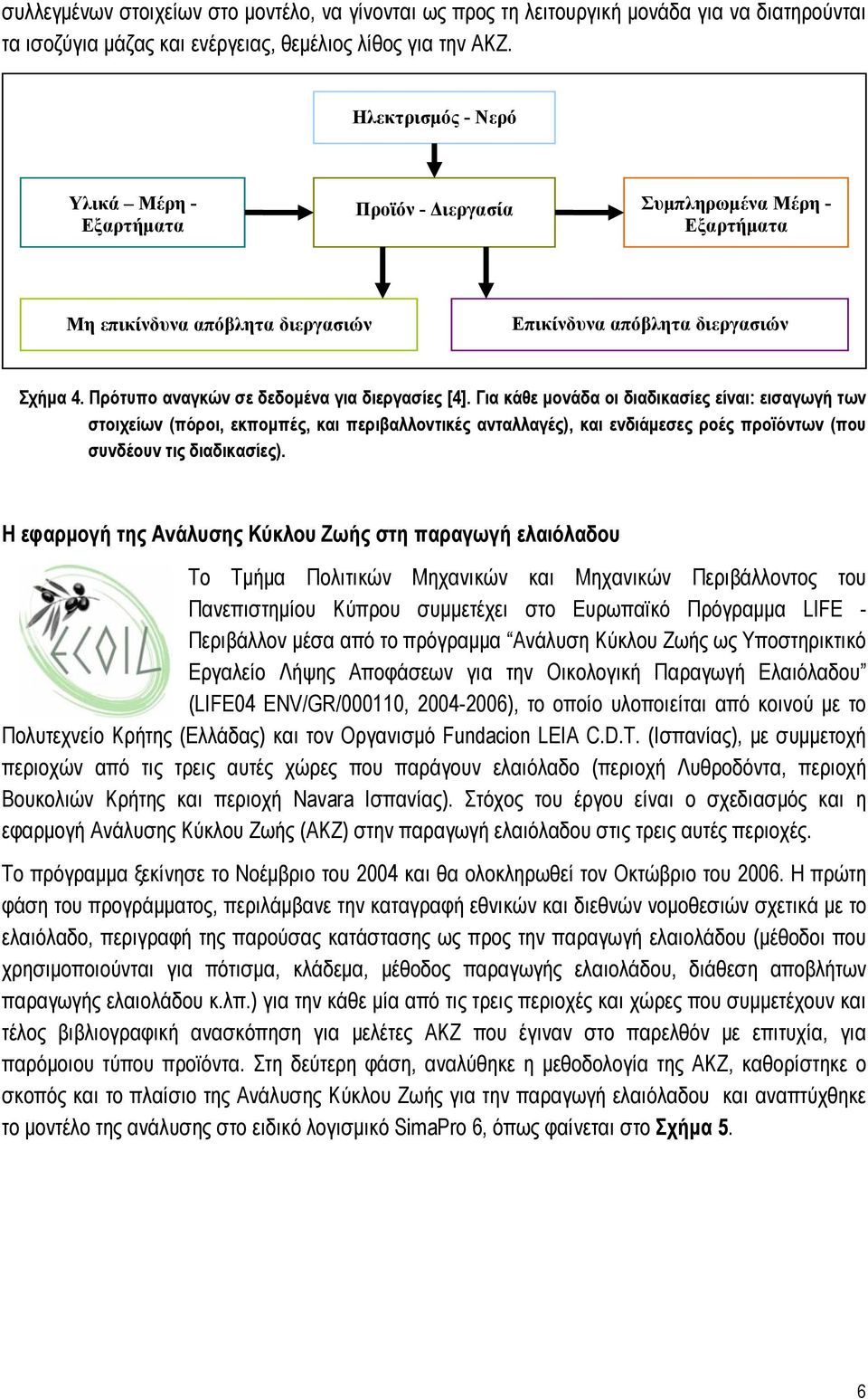 Πρότυπο αναγκών σε δεδομένα για διεργασίες [4].