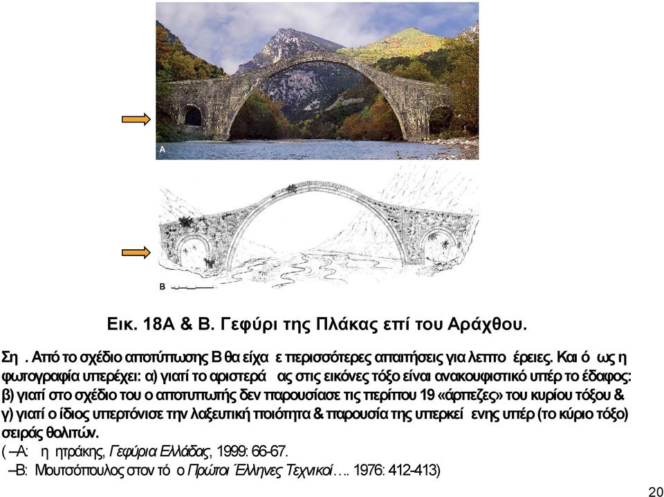 αποτυπωτής δεν παρουσίασε τις περίπου 19 «άρπεζες» του κυρίου τόξου & γ) γιατί ο ίδιος υπερτόνισε την λαξευτική ποιότητα & παρουσία της