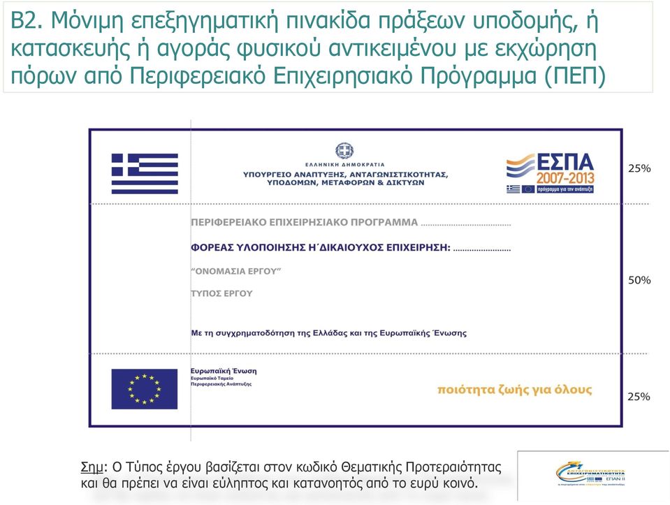 Επιχειρησιακό Πρόγραμμα (ΠΕΠ) Σημ: Ο Τύπος έργου βασίζεται στον κωδικό