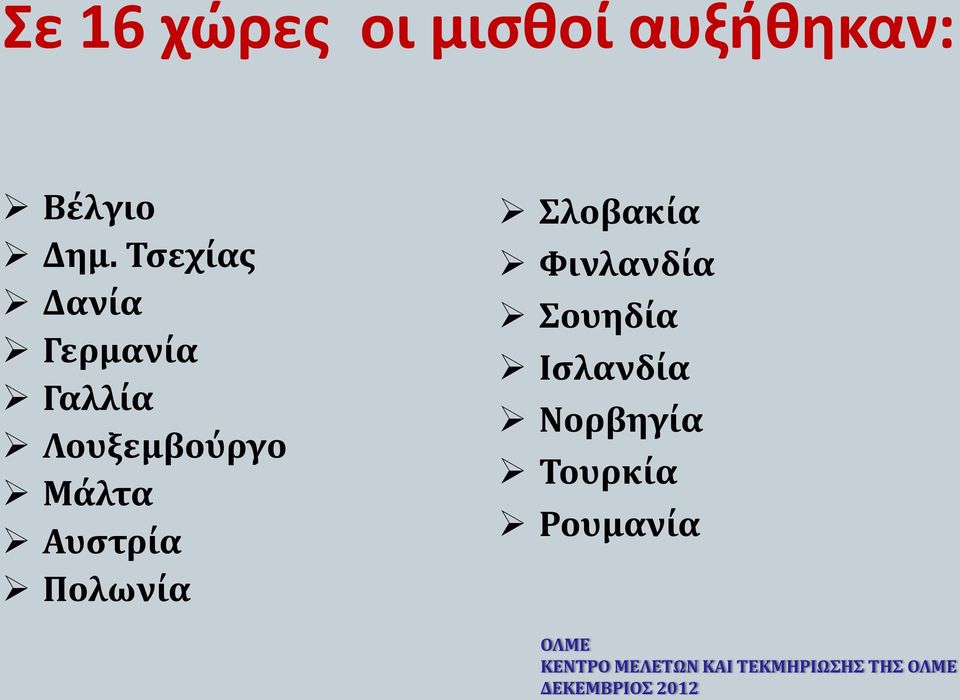 Αυστρία Πολωνία Σλοβακία Φινλανδία Σουηδία Ισλανδία