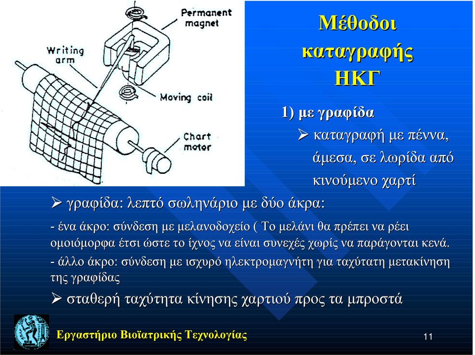 ρέει ομοιόμορφα έτσι ώστε το ίχνος να είναι συνεχές χωρίς να παράγονται κενά.