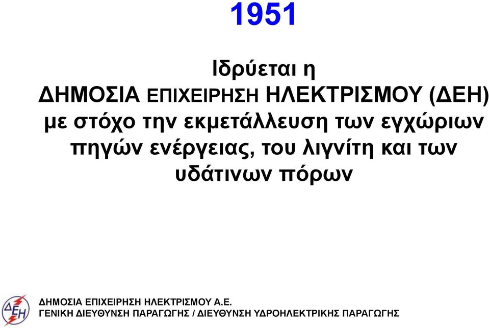 εκμετάλλευση των εγχώριων πηγών