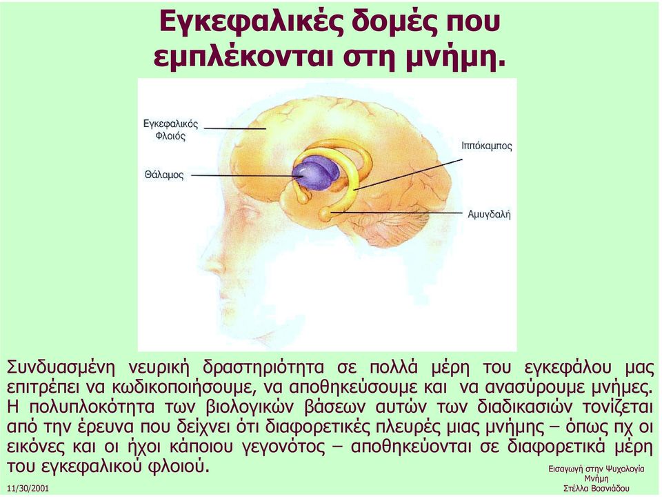 αποθηκεύσουµε και να ανασύρουµε µνήµες.