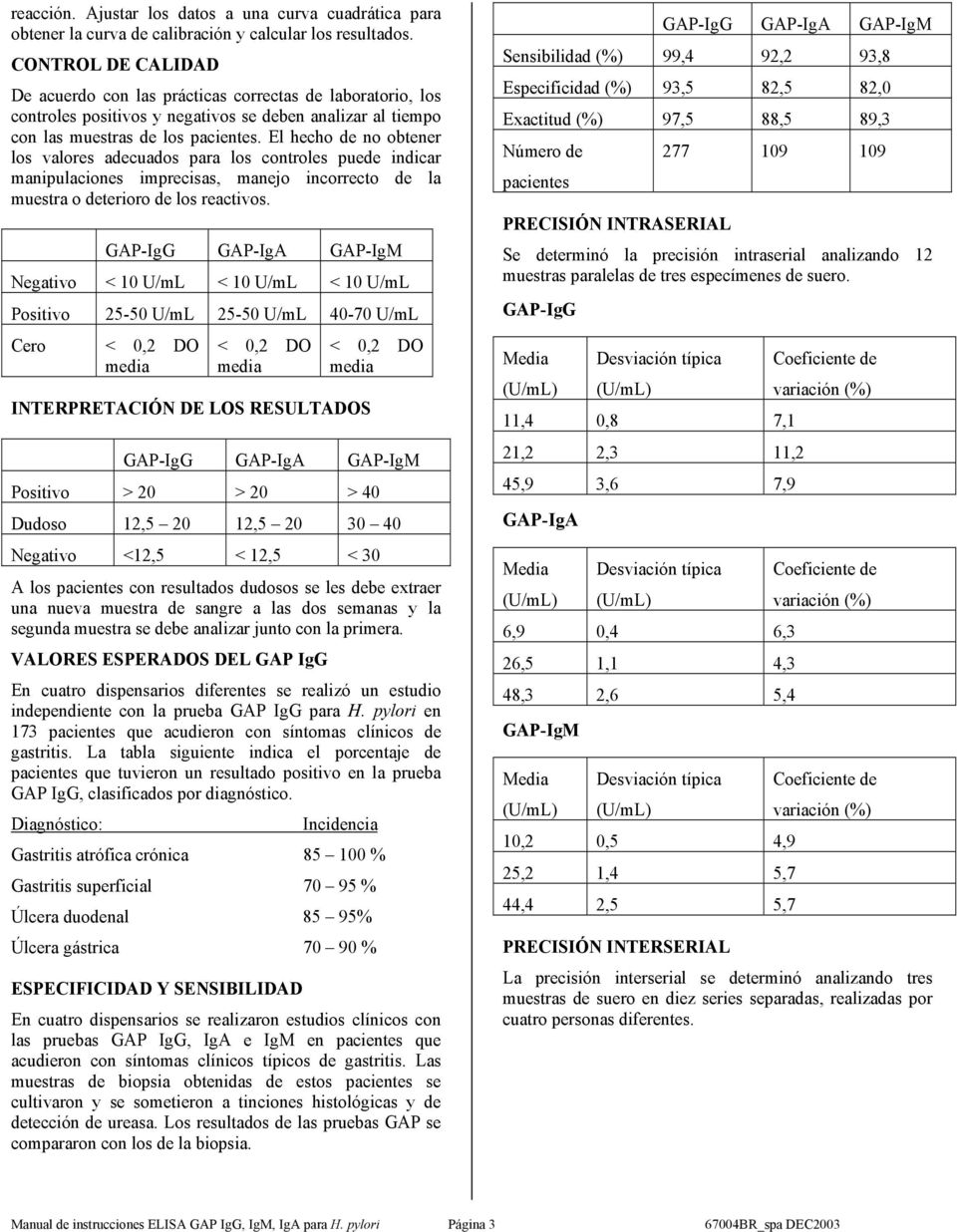 El hecho de no obtener los valores adecuados para los controles puede indicar manipulaciones imprecisas, manejo incorrecto de la muestra o deterioro de los reactivos.