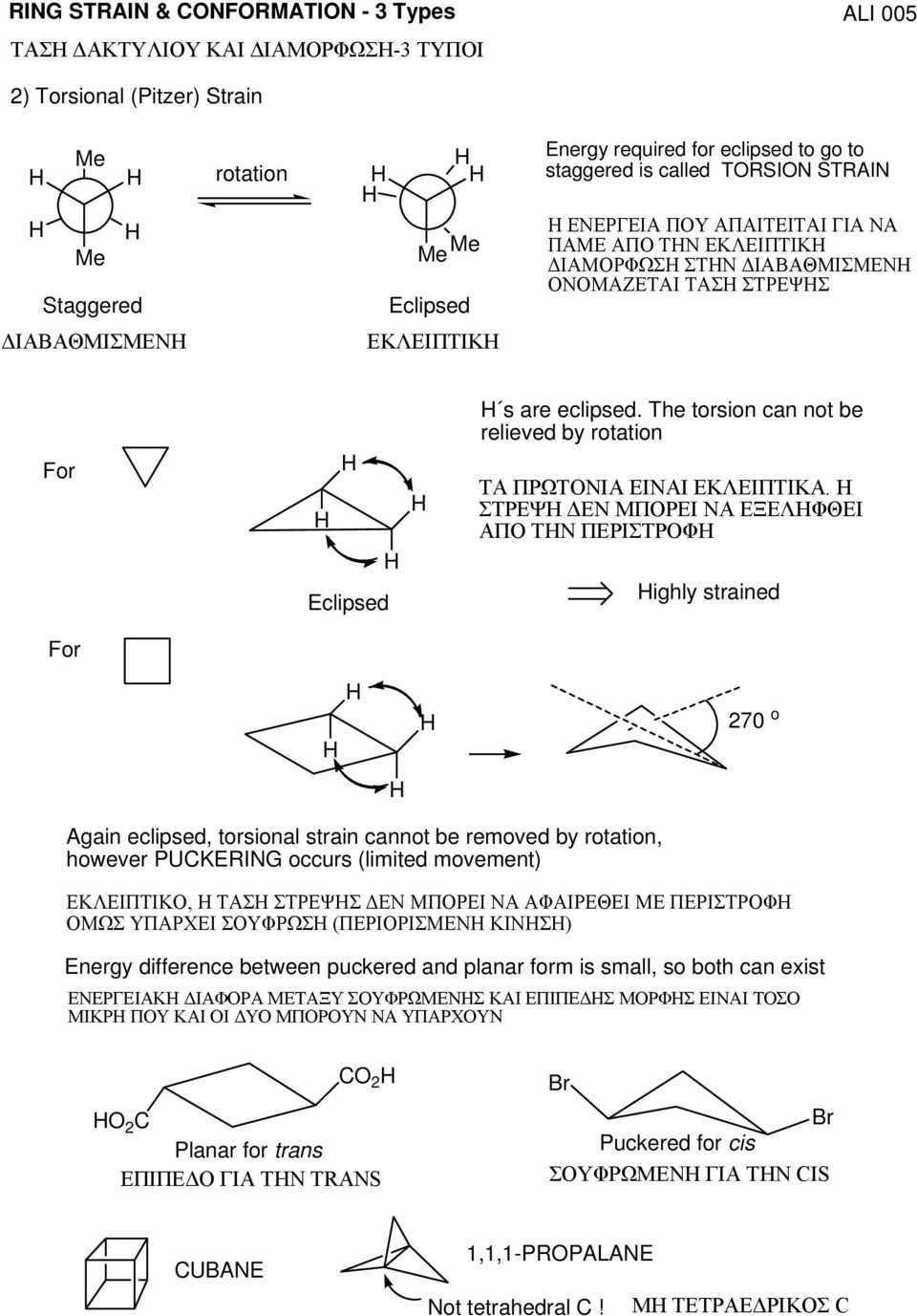 The torsion can not be relieved by rotation ΤΑ ΠΡΩΤΟΝΙΑ ΕΙΝΑΙ ΕΚΛΕΙΠΤΙΚΑ.