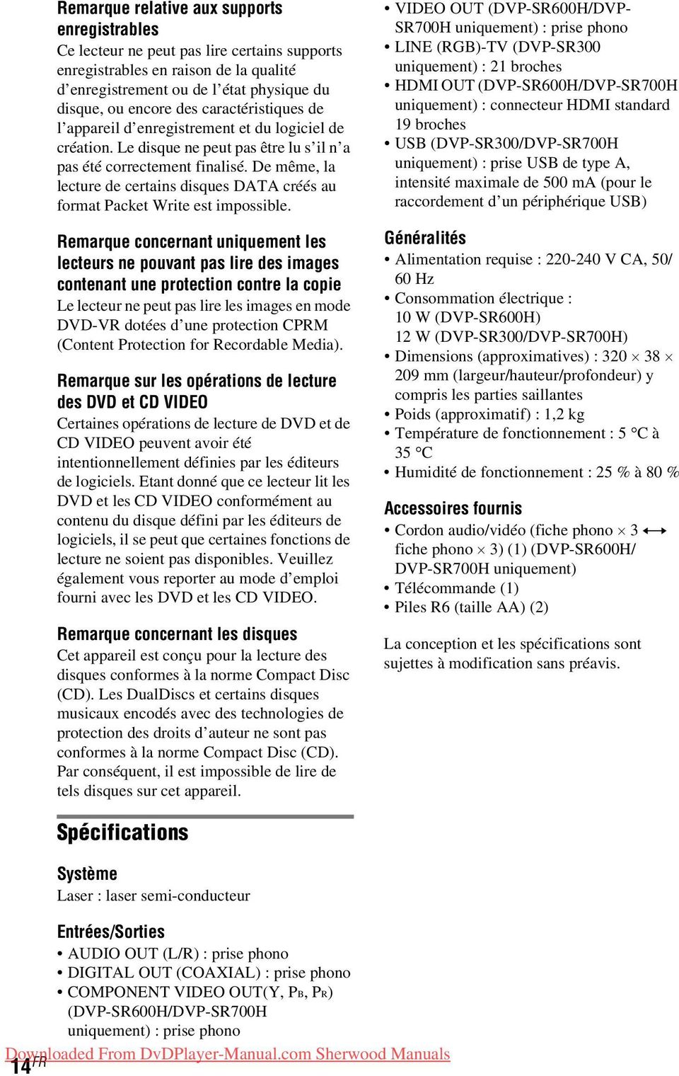 De même, la lecture de certains disques DATA créés au format Packet Write est impossible.
